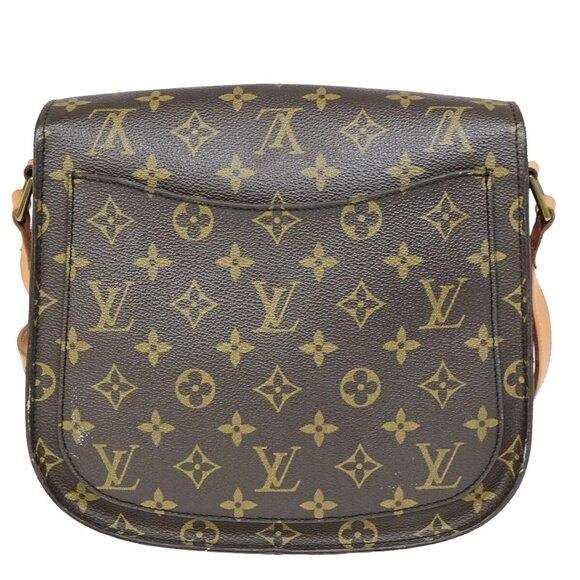 LOUIS VUITTON Saint Cloud GM Shoulder Bag Monogram Leather Brown - Picture 3 of 16